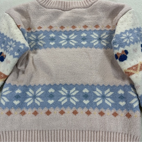 Disney Junior Minnie Mouse Holiday Winter Sweater Sz 4T - Picture 5 of 7